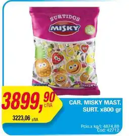 Maxiconsumo CAR. MISKY MAST. SURT. x800 gr oferta