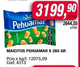 Maxiconsumo MAICITOS PEHUAMAR X 265 GR oferta