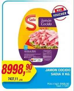 Maxiconsumo JAMON COCIDO SADIA X KG oferta