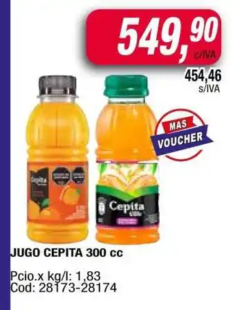 Maxiconsumo Jugo Cepita 300 cc oferta