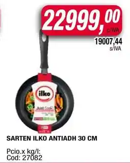 Maxiconsumo Sarten Ilko Antiadherente 30 cm oferta