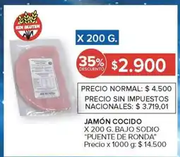 Carrefour Market Jamón Cocido oferta