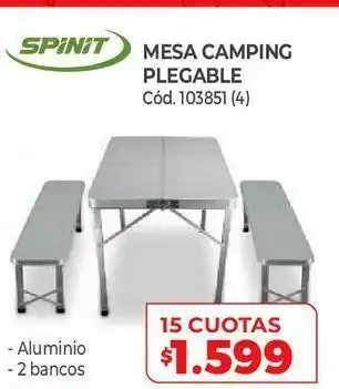 Naldo Lombardi Mesa plegable spinit oferta