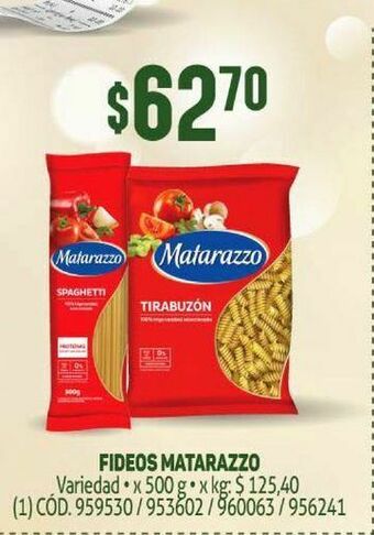 Makro Fideos matarazzo oferta