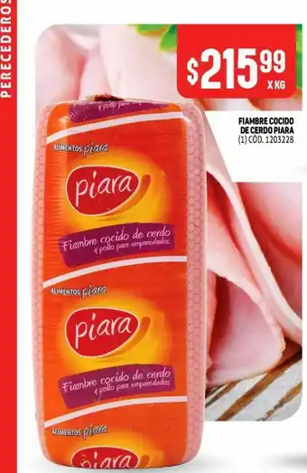 Makro Fiambre cocido de cerdo piara oferta