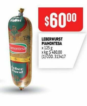 Makro Leberwurst piamontesa oferta