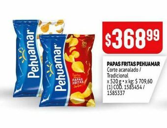 Makro Papas fritas pehuamar oferta