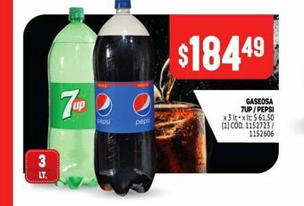 Makro Gaseosa 7up pepsi oferta