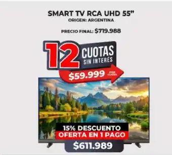 Supermayorista Vital SMART TV RCA UHD 55” oferta
