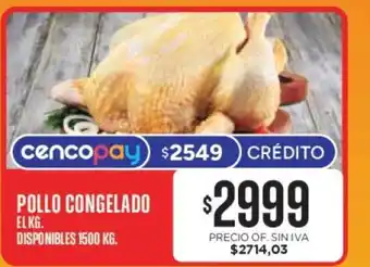 Supermercados Vea pollo congelado oferta