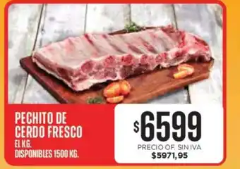Supermercados Vea PECHITO DE CERDO FRESCO oferta
