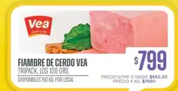 Supermercados Vea FIAMBRE DE CERDO VEA oferta