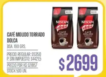 Supermercados Vea Café Molido Torrado Dolca oferta