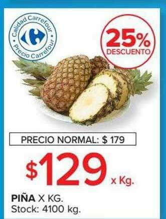 Carrefour Market Piña 25% Descuento oferta