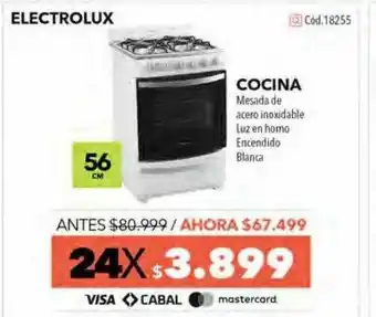 Nexon Cocina 56 Cm Blanca Electrolux oferta