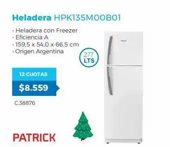 Heladera Hpk135m00b01 Patrick