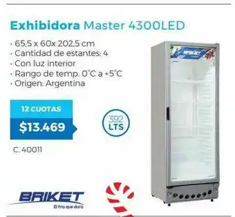 Exhibidora Master 4300led Briket