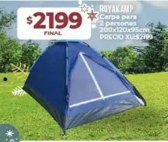 Supermayorista Vital Royakamp Carpa Para 2 Personas 200x120x95cm oferta