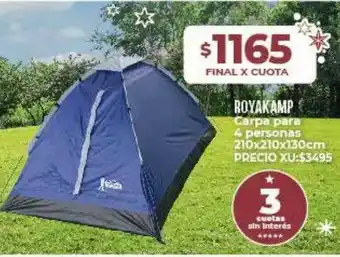 Supermayorista Vital Royakamp Carpa Para 4 Personas 210x210x130cm oferta