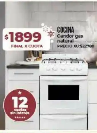 Supermayorista Vital Cocina Candor Gas Natural oferta