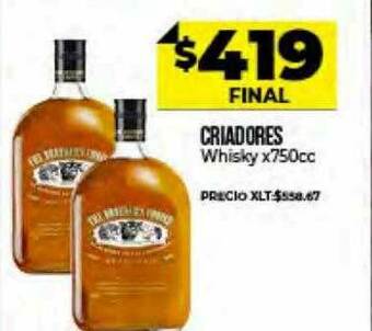 Supermayorista Vital Criadores Whisky oferta