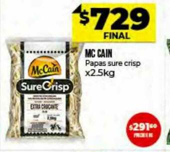 Supermayorista Vital Mc Cain Papas Sure Crisp oferta