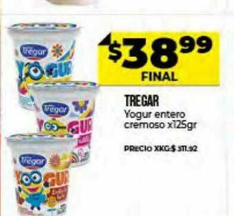Supermayorista Vital Tregar Yogur Entero Cremoso oferta