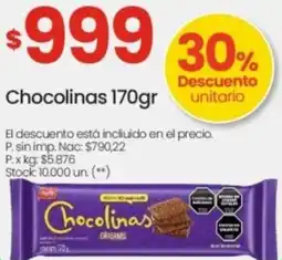 Changomas Chocolinas oferta