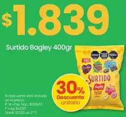 Changomas Bagley surtido oferta