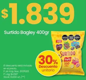 Changomas Bagley surtido oferta