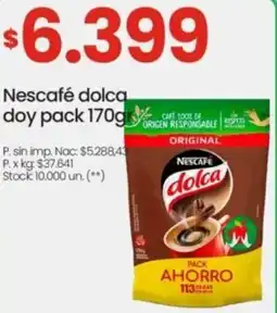 Changomas Nescafé dolca doy pack oferta
