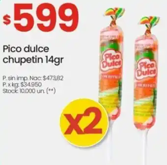Changomas Pico dulce chupetin oferta