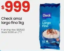 Changomas Check arroz largo fino oferta