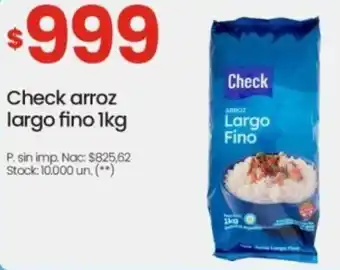 Changomas Check arroz largo fino oferta
