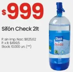Changomas Check sifón oferta