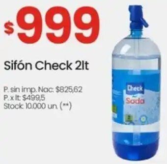 Changomas Check sifón oferta