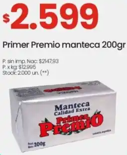 Changomas Primer Premio manteca oferta