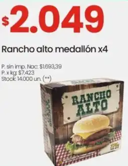Changomas Rancho alto medallón oferta
