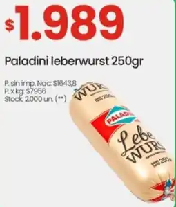Changomas Paladini leberwurst oferta