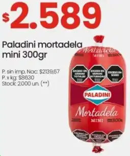 Changomas Paladini mortadela mini oferta