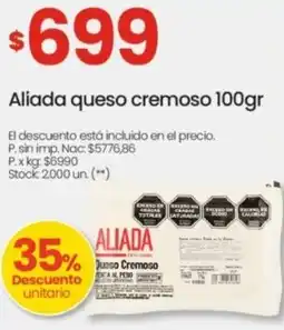 Changomas Aliada queso cremoso oferta