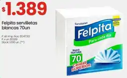 Changomas Felpita servilletas blancas oferta
