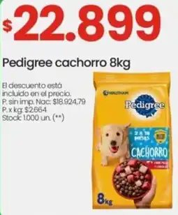 Changomas Pedigree cachorro oferta