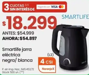 Changomas Smartlife jarra eléctrica oferta