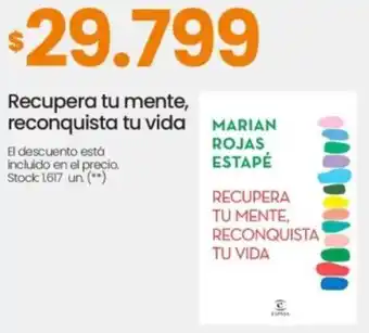 Changomas Recupera tu mente reconquista tu vida oferta