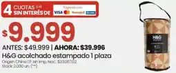 Changomas H&G acolchado estampado oferta