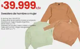 Changomas Sweaters de hombre o mujer oferta