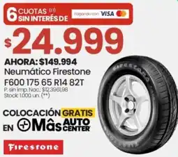 Changomas Neumático Firestone F600 175 65 R14 82T oferta