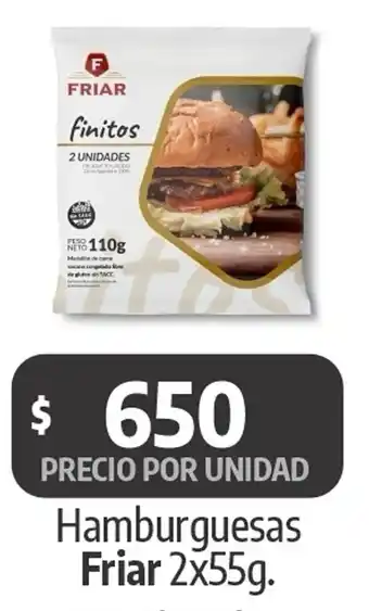 Autoservicio Capo Friar hamburguesas oferta