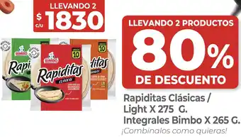 Supermercados DIA Rapiditas clásicas / light oferta